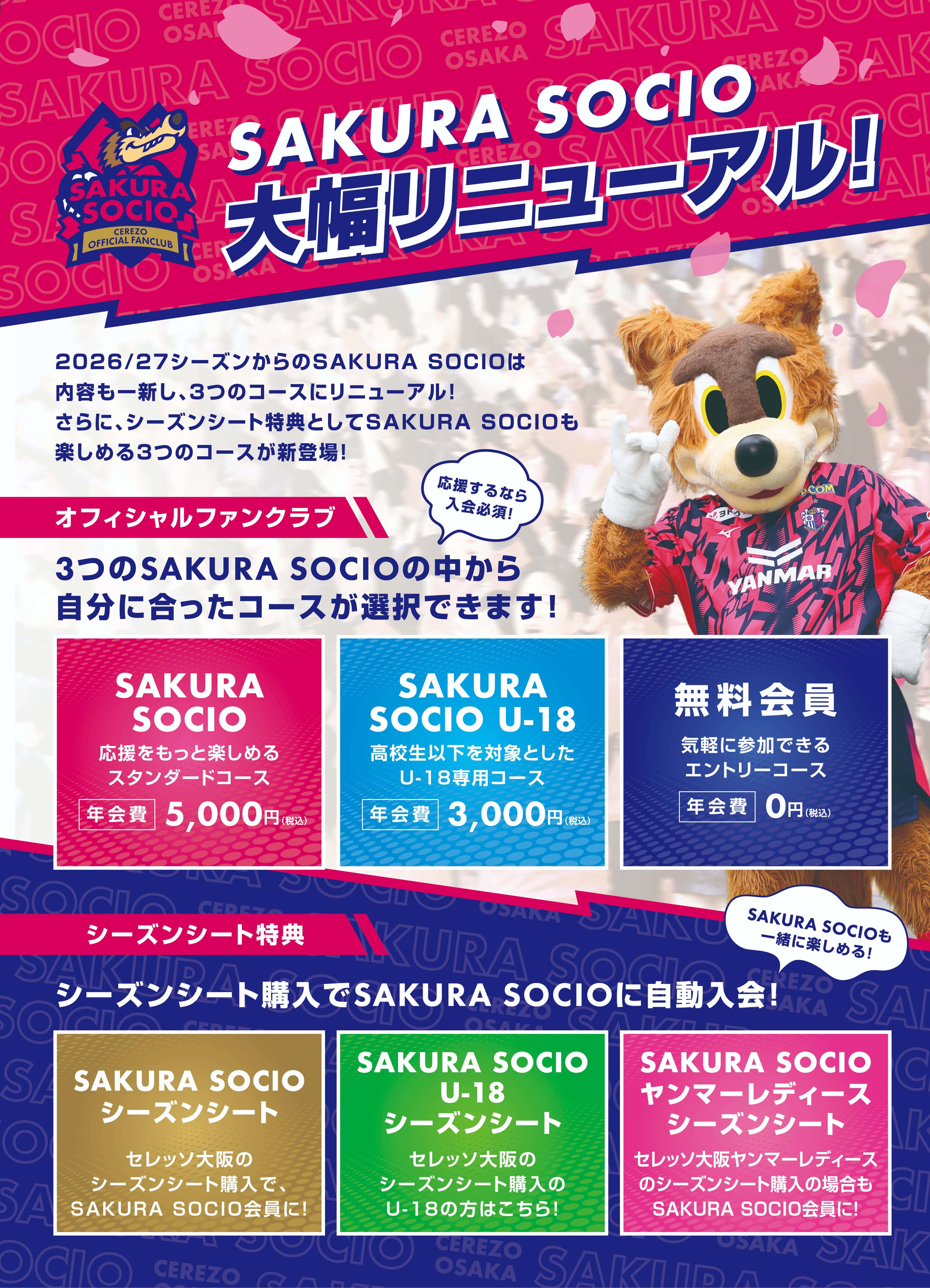 SAKURA SOCIO 大幅リニューアル!