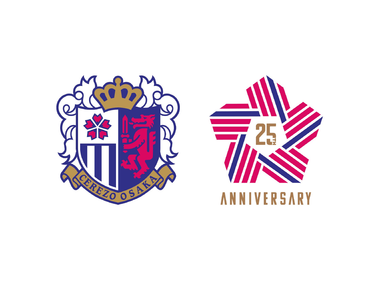 25周年プロジェクト ロゴデザイン決定のお知らせ セレッソ大阪オフィシャルウェブサイト Cerezo Osaka